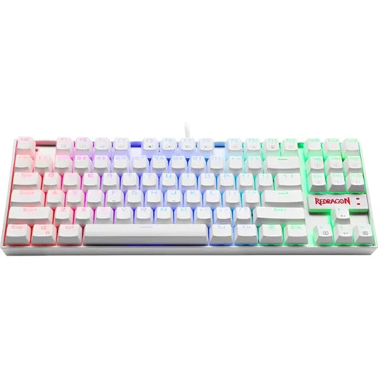 TECLADO REDRAGON KUMARA K552W-RGB SWITCH BLUE RGB INGLES/WHITE Product