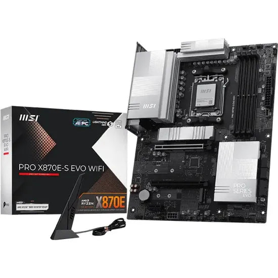 PLACA MADRE MSI AM5 PRO X870E-S EVO WIFI HDMI/USB3.2/3M.2/DDR5/ATX
