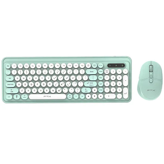 KIT TECLADO+MOUSE WIRELESS FTX FTXGK02 BT GREEN ESPAÑOL
