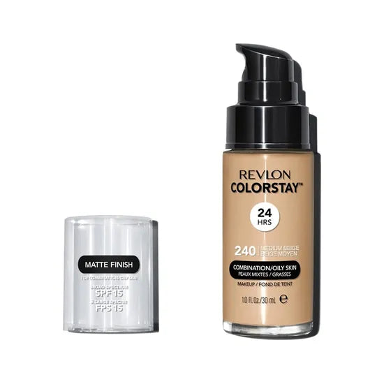 BASE REVLON COLORS. PIEL OLEOSA SPF15 240 MEDIUM BEIGE Product