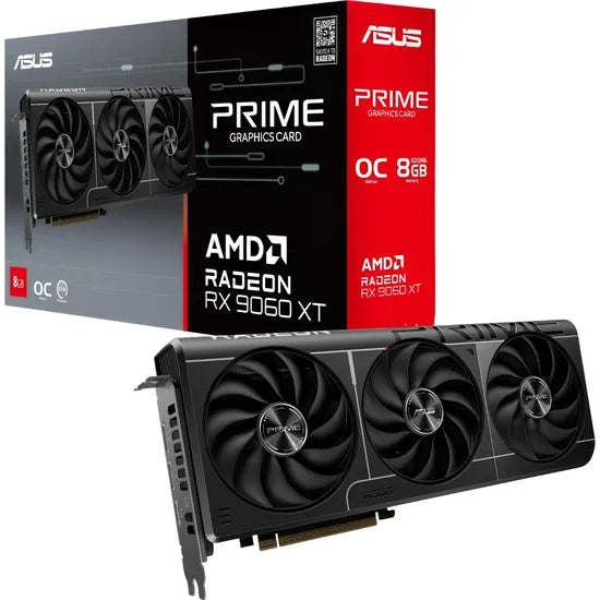 PLACA DE VIDEO ASUS RADEON RX9060 XT PRIME OC 8GB/GDDR6/3310MHZ/3FAN Product
