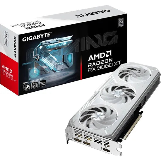 PLACA DE VIDEO GIGABYTE RADEON RX9060 XT GAMING OC ICE 16GB/GDDR6/3320MHZ/3FAN 3GTA.BR-PY Product