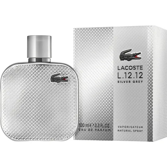 PERFUME  LACOSTE L.12.12 SILVER GREY EDP 100ML-MASCULINO