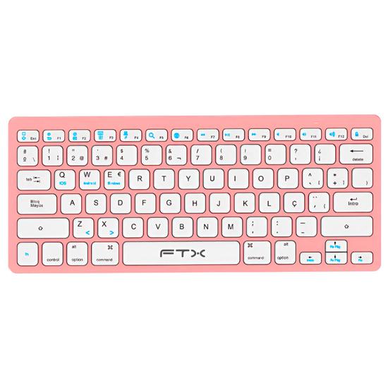 Teclado inalámbrico ultradelgado FTX B1000 - Rosa (español)