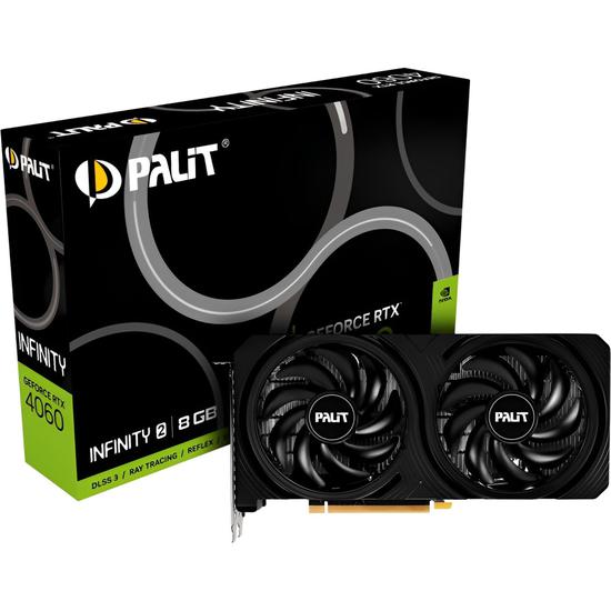 Tarjeta de vídeo Palit GeForce RTX4060 Infinity 2 8GB GDDR6 PCI-Express