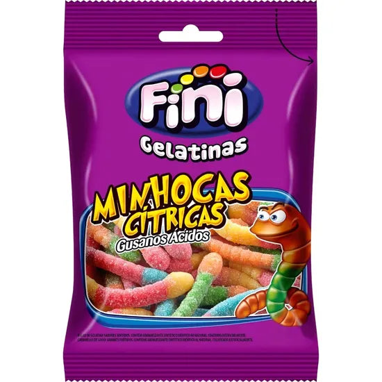 GOLOSINA FINI GUSANOS ACIDOS 80G Product