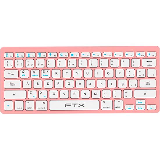 Teclado inalámbrico ultradelgado FTX B1000 - Rosa (portugués)