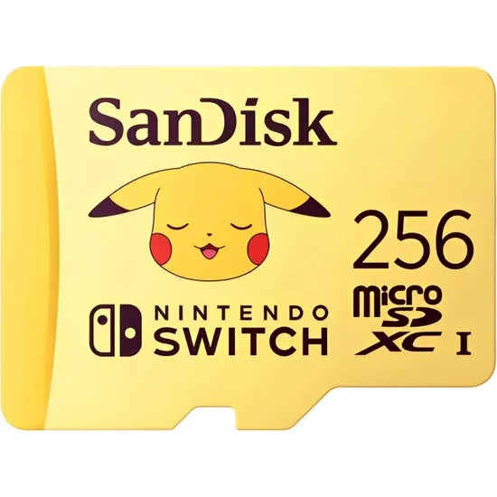 MICRO SD 256GB SANDISK NINTENDO POKEMON 100-90MB/S (SDSQXAO-256G-GN6ZK) Product