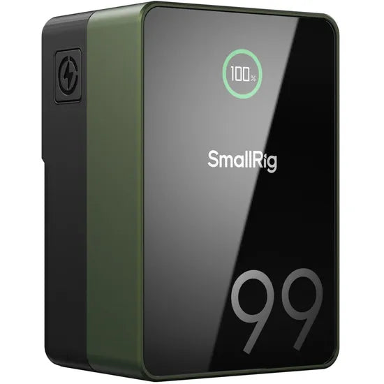 SMALLRIG BATERIA V-MOUNT  VB99 MINI USB-C/USB-A/DTAP/DC8V/DC12V - 100W - (GREEN) 4930 Product
