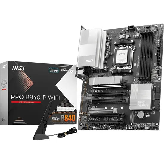 PLACA MADRE MSI AM5 PRO B840-P WIFI HDMI/USB3.2/2M.2/DDR5/ATX Product