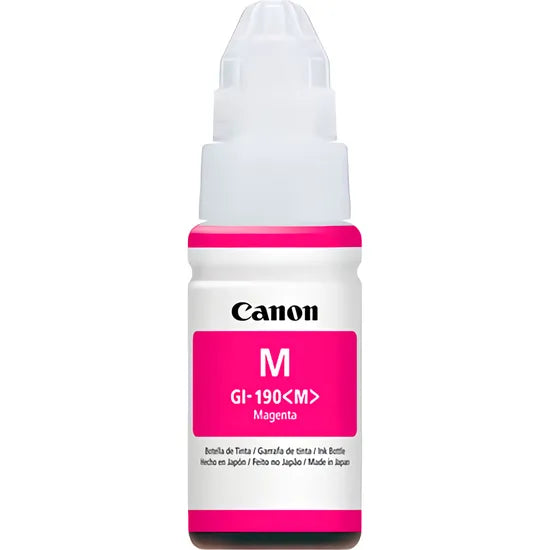 BOTELLA DE TINTA CANON GI-190 MAGENTA 70ML (G1110-G2110-G3110-G4110)