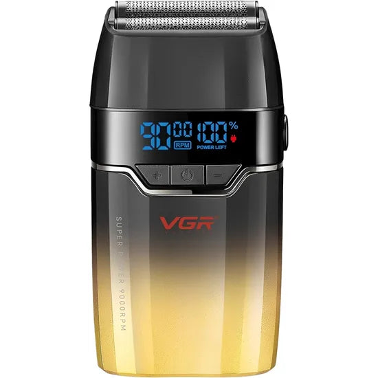 AFEITADORA/SHAVER VGR V-308 TITANIO 9000 RPM USB BLACK/GOLD Product