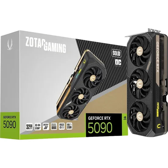 VGA ZOTAC RTX5090 SOLID OC RGB 32GB/GDDR7/2422MHZ/3FAN ZT-B50900J-10P Product
