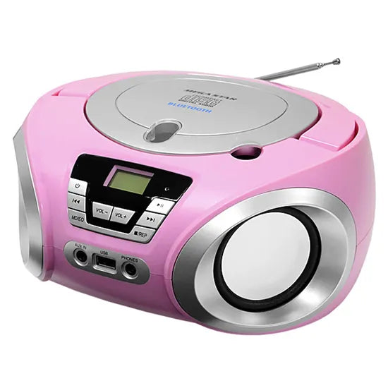 RADIO PORTATIL MEGA STAR MP-1842BT USB/BT/CD/FM/PINK Product