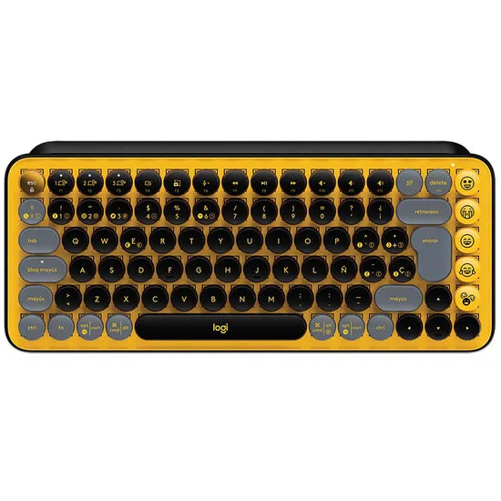 TECLADO MECANICO WIRELESS BT LOGITECH POP KEYS ESPAÑOL BLAST YELLOW WIRELESS 920-010713 Product