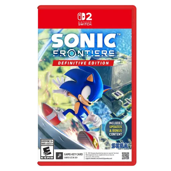 J NINTENDO SWITCH2 SONIC FRONTIERS DEFINITIVE EDITION