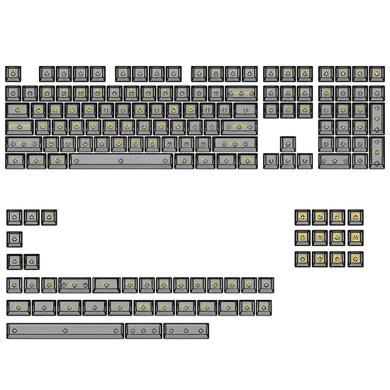 AKKO KEYBOARD KEYCAP SET V2 CLEAR BLACK/ASA