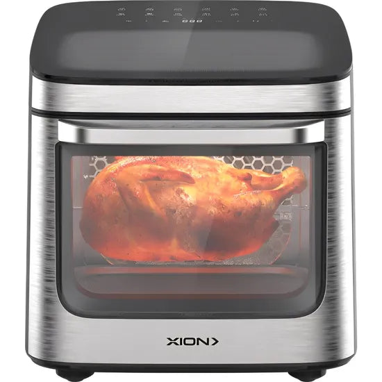 FREIDORA/HORNO ELECTRICO (AIR FRYER) XION XI-FR140 14L/1800W/AIRFLOW360/6-ACC/BLACK-SILV/220