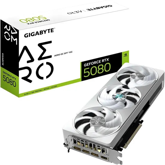 VGA GIGABYTE RTX5080 AERO OC 16GB/GDDR7/2730MHZ/3FAN GV-N5080AERO OC-16GD 3GTA.BR-PY Product