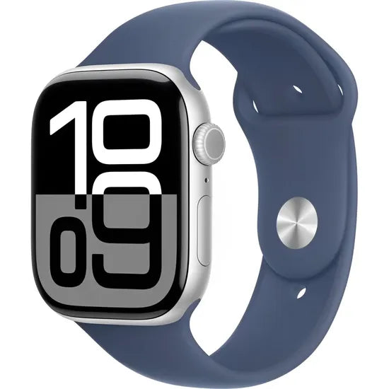 APPLE WATCH S10 42MM GPS MWWA3LW/A SILVER ALUM DENIM SPORT BAND S/M Product