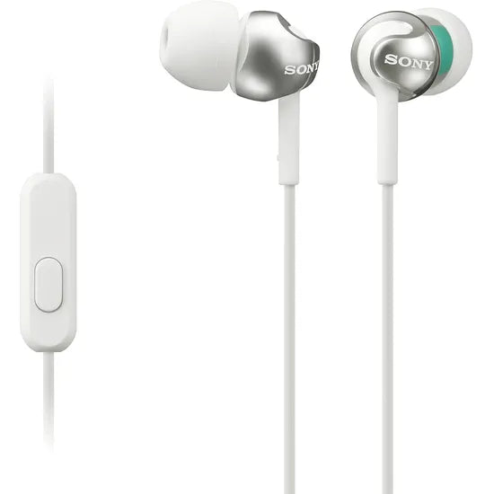 AURICULAR SONY IN-EAR MDR-EX110AP WHITE C/MIC. Product