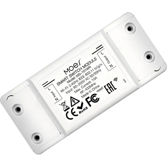 MÓDULO INTERRUPTOR SMART MOES WIFI+RF WRM-101-MS (MS-101WR) 90-250V AC 50/60HZ 2200W/10A