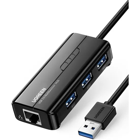 HUB USB-A 4-IN-1 UGREEN 3USB-A 3.0+ETHERNET (20265)