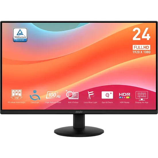 MONITOR 23.8"" MSI PRO MP242L FHD IPS/100HZ/1MS/8B/83%/HDR/DP/HDMI Product