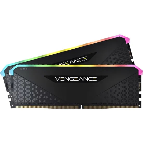 MEMORIA RAM DDR4 32GB/3200MHZ CORSAIR VENGEANCE RGB RS BLACK (2X16GB) CMG32GX4M2E3200C16 Product