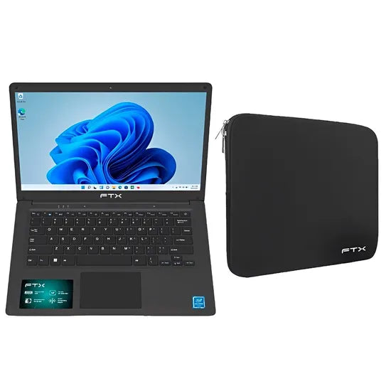 NOTEBOOK FTX N14-C2564IN CEL-N4020 2.8GHZ/4GB/256SSD/14.1""/W11/ING/GRAY 1GTA.PY + FUNDA