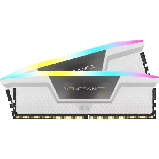 MEMORIA RAM DDR5 32GB(2X16GB)/6000MHZ CORSAIR VENGEANCE RGB WHITE CMH32GX5M2E6000C36W Product