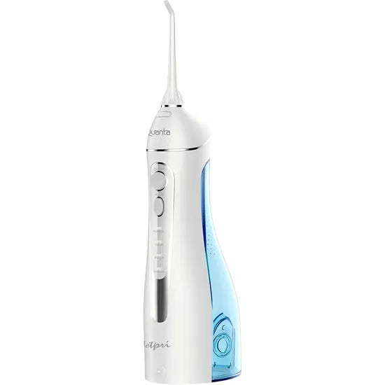 LIMPIADOR/IRRIGADOR DENTAL QUANTA QTIPJ305 JETPRI PORTATIL 5W/RECARGABLE/IPX7/WHITE