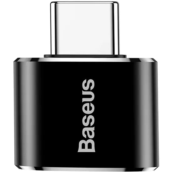 ADAP. BASEUS USB-C OUT USB-A IN OTG 2.0 BLACK CATOTG-01 1 AÑO GTA Product