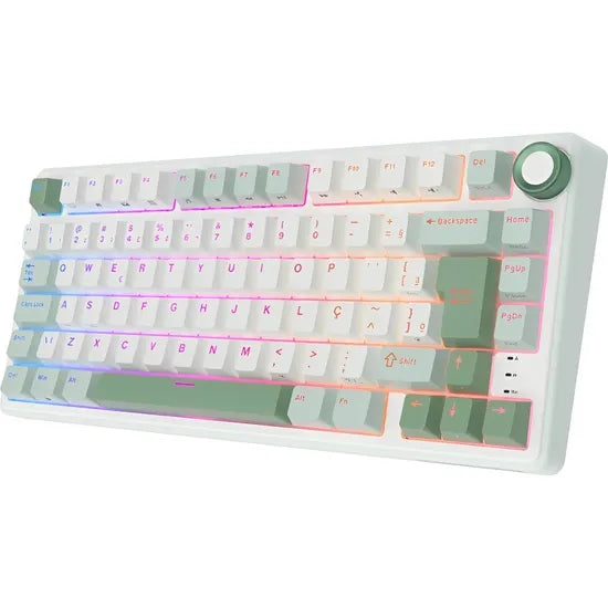 TECLADO MECANICO ROYAL KLUDGE RKR75 RGB/75%/SILVER SPEED SW(LINEAR)/PORT/SKYCYAN Product