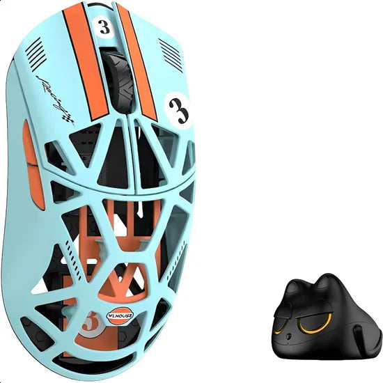 MOUSE WIRELESS MAGNESIUM WLMOUSE BEAST X PRO 8K OMRON OPTICALS BLUE ORANGE Product