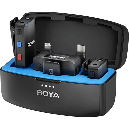 MICROFONO BOYA KIT BOYAMIC WIRELESS (2TX+1RX) - USB-C, LIGHTING, CAMARA Product