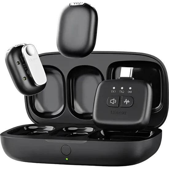 MICROFONO ULANZI WIRELESS A-30 USB-C BLACK (2TX 1RX) Product