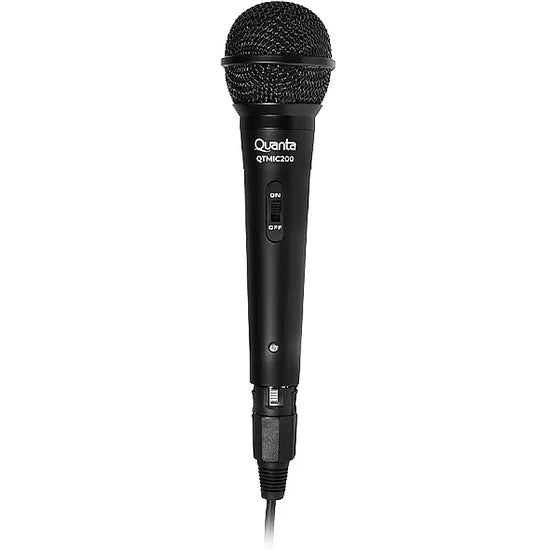 MICROFONO QUANTA QTMIC200 UNIDIRECIONAL XLR+6.3MM+ADAP 3.5MM 3M