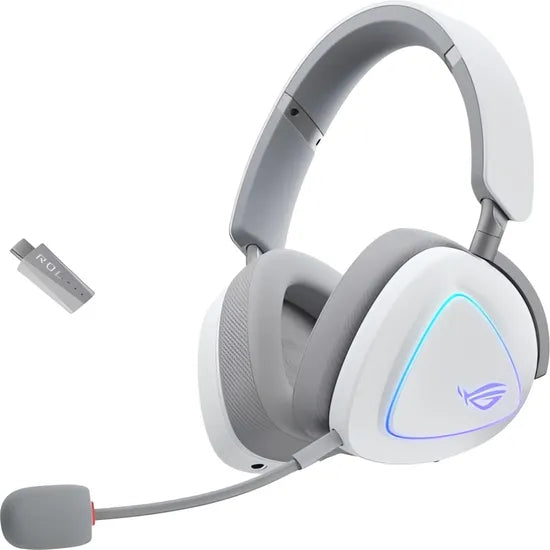 AURICULAR ASUS ROG DELTA II WIRELESS RGB GAMING PC/PS5/XBOX/SWITCH/BT/2.4GHZ/3.5MM/WHITE Product
