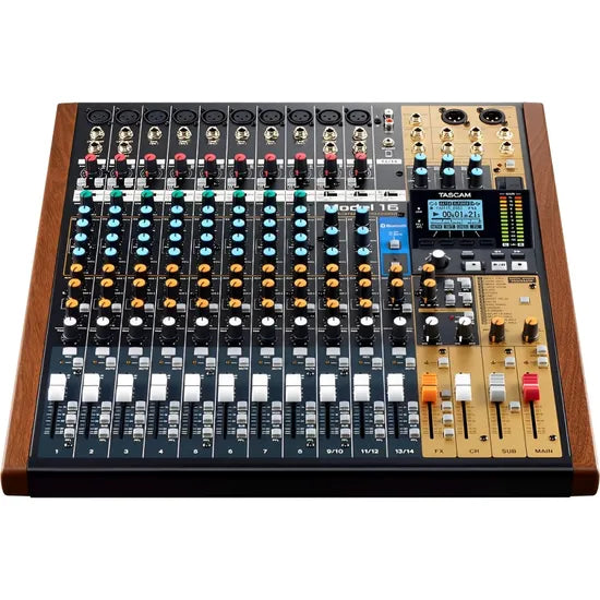 CONSOLA DE AUDIO TASCAM MODEL 16 - 14 CANALES - USB/BT/3.5MM Product