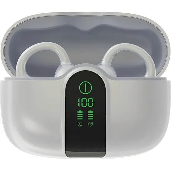 AURICULAR BLACKVIEW AIRBUDS 15 OPEN-EAR BT/TOUCH/ENC/TWS/MIC/IPX5/LED FROST WHITE