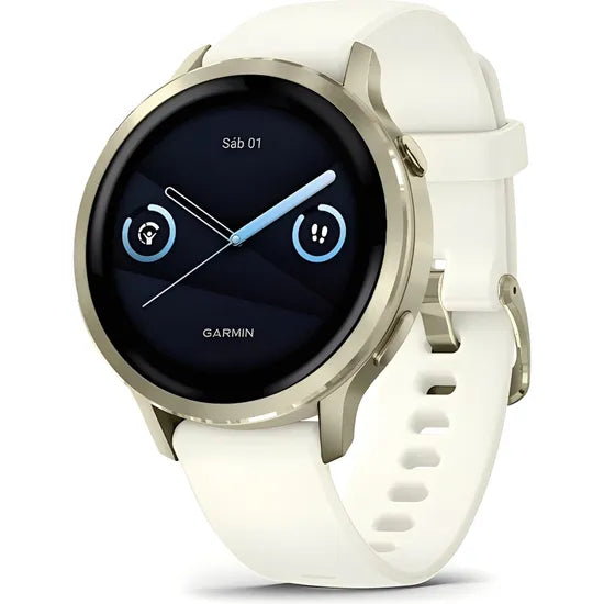 RELOJ GARMIN VENU 4 41MM LUNAR GOLD - BONE BAND 010-03013-00 Product