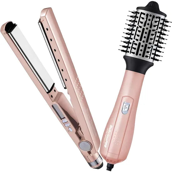 KIT CEPILLO SECADOR + PLANCHITA BABYLISS PRO BNTRGPP44UZ 32MM+2.5"" BIV ROSE GOLD 74108467607