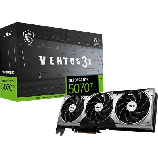 VGA MSI RTX5070 TI VENTUS 3X OC 16GB/GDDR7/2497MHZ/3FAN  Product