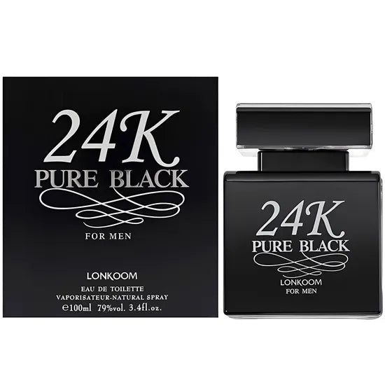 PERFUME  LONKOOM 24K PURE BLACK EDP 100ML - MASCULINO