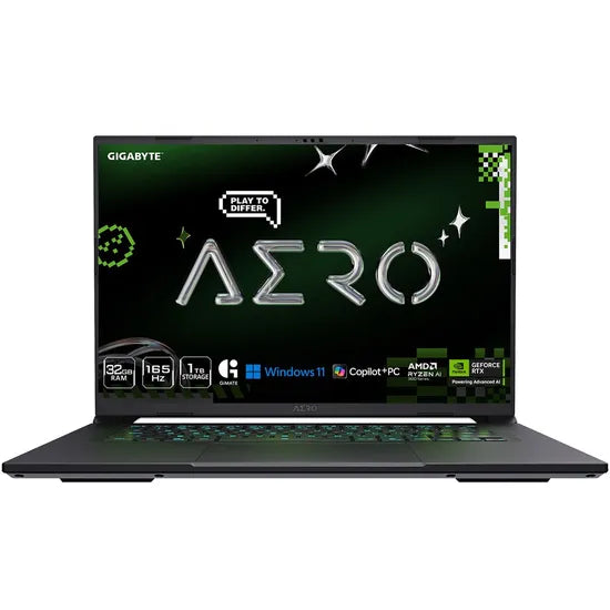 NOTEBOOK GIGABYTE AERO X16 2WHA3USC64DH IA R9 HX 370/32GBD5/1TBSSD/16""/IPS/165HZ/RTX5070/W11/ING/W