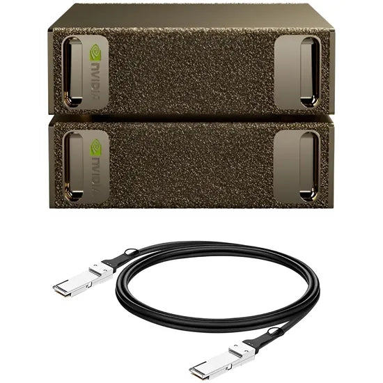 NVIDIA DGX SPARK GB10 ARM (2 PACK C/CABLE BUNDLE) 128GBD5X/4TBSSD/NVME/USB/USB-C/BT/WIF/GOLD