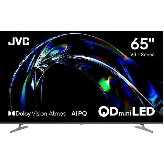 TV SMART 65""JVC 65KM958 QDMINI 4K/120HZ/GOOGLE TV/HDMI/BT/ATMOS2.0/DOLBY/BK