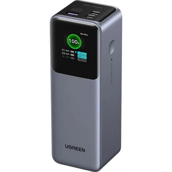 CARGADOR PORTATIL UGREEN NEXODE PB722 TFT SMART 200W 25.000MAH 2USB-C+USB-A GRAY Product