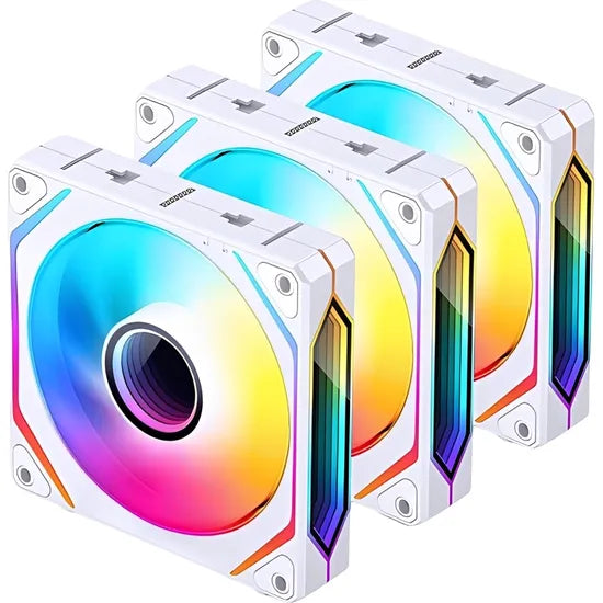 COOLER FAN JONSBO ZL-120W 120MM WHITE 3 PACK